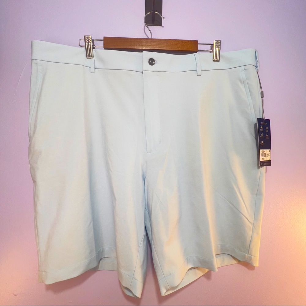 NWT Walter Hagen P11 Micro Lines Shorts- Soft Blue - Size 42